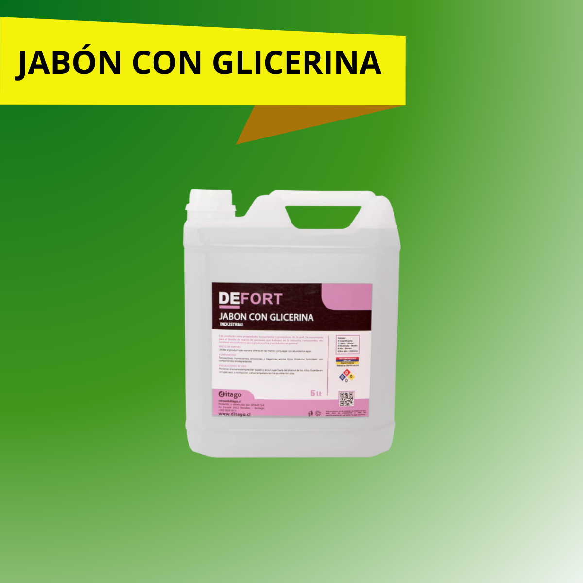 JABÓN CON GLICERINA CON AROMA NEUTRO - 5 LITRO