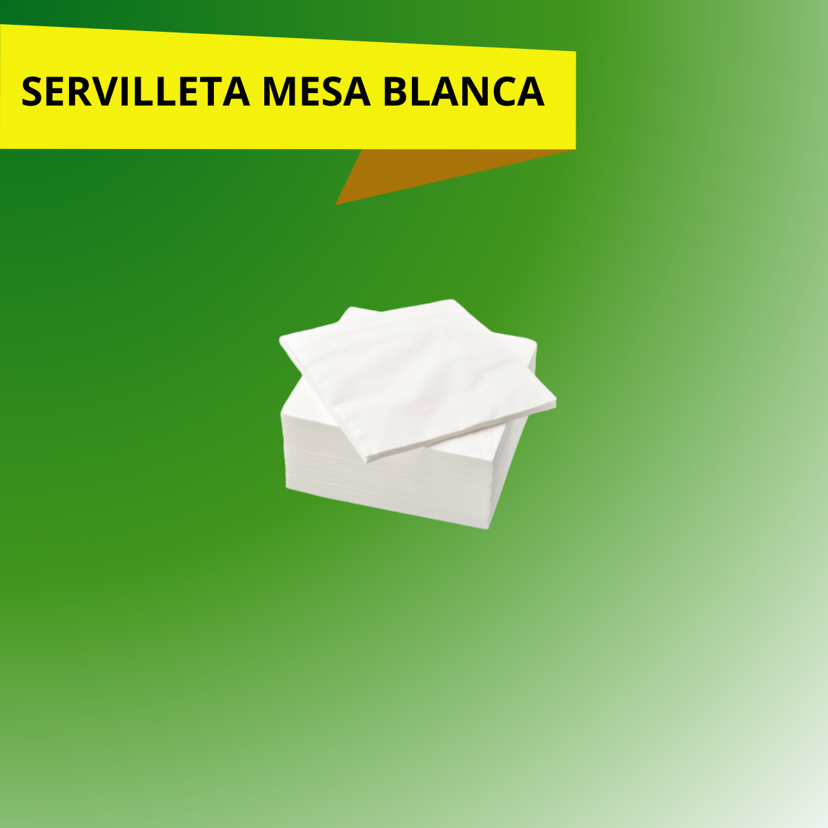SERVILLETA MESA BLANCA 30X30