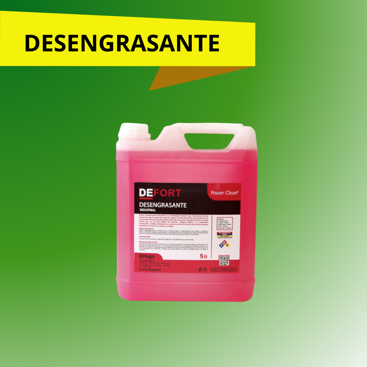 DESENGRASANTE POTENCIADO - 5 LITROS