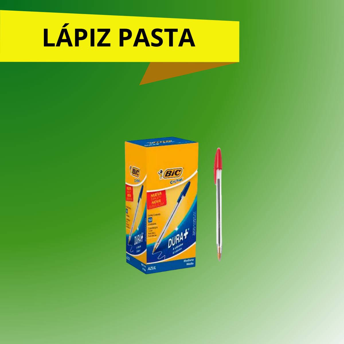 LÁPIZ PASTA ROJO