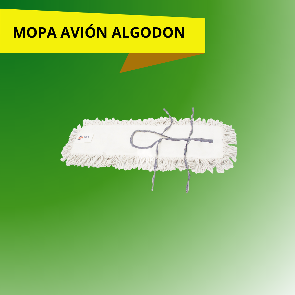 MOPA AVIÓN ALGODON BLANCA