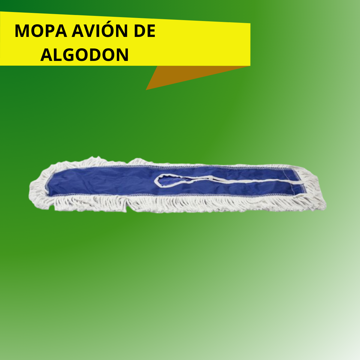 MOPA AVIÓN ALGODON AZUL